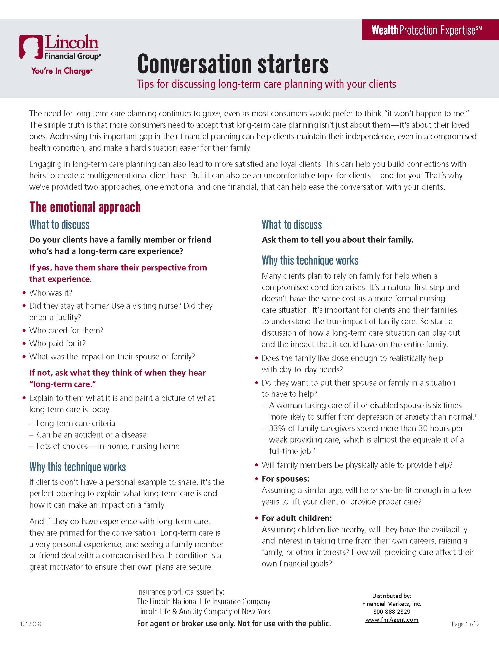 Lincoln-LTC Conversation Starters Guide